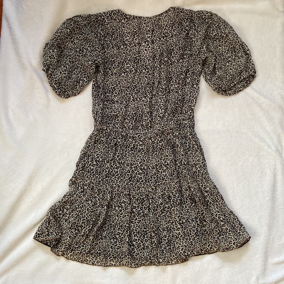 Velvet by Graham & Spencer • Saskia Leopard-Print Puff-Sleeve Dress - Picture 9 of 16